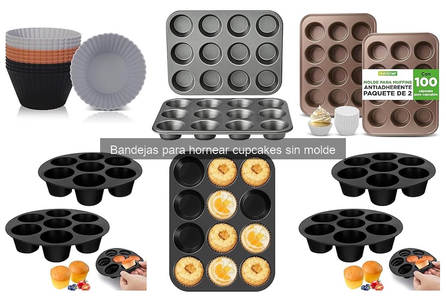 Alternativas a bandejas para hornear cupcakes sin molde