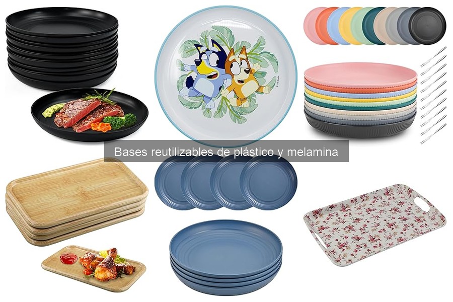Alternativas a bases reutilizables de plástico y melamina