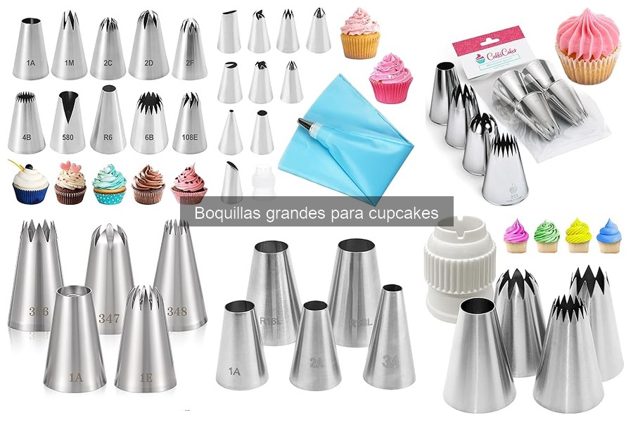 Alternativas a boquillas grandes para decorar cupcakes