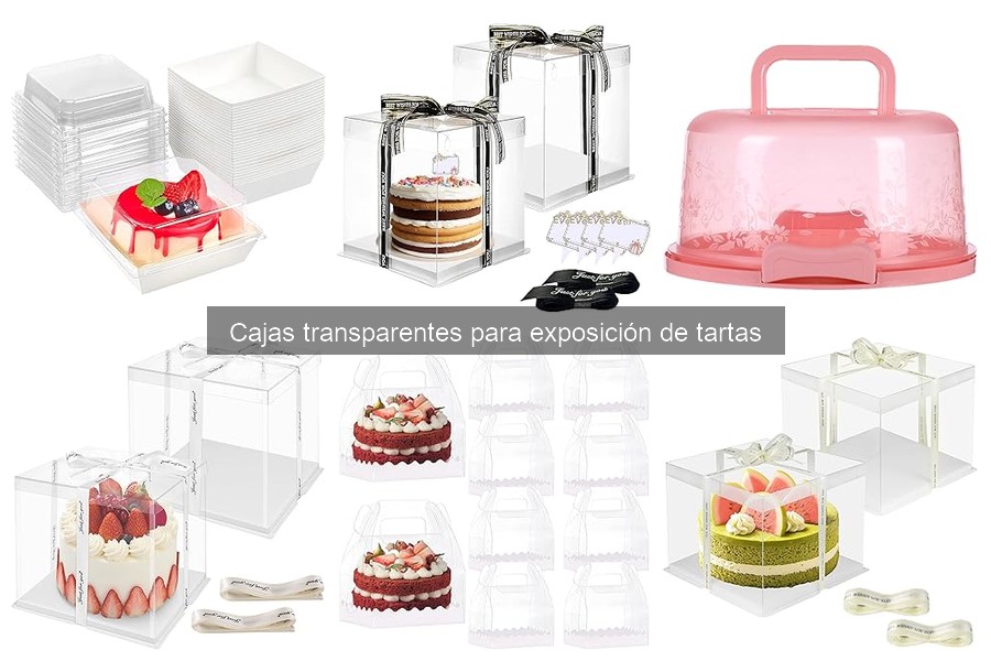 Alternativas a cajas transparentes para exhibir tartas