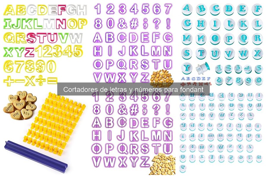 Alternativas a cortadores de letras y números para fondant