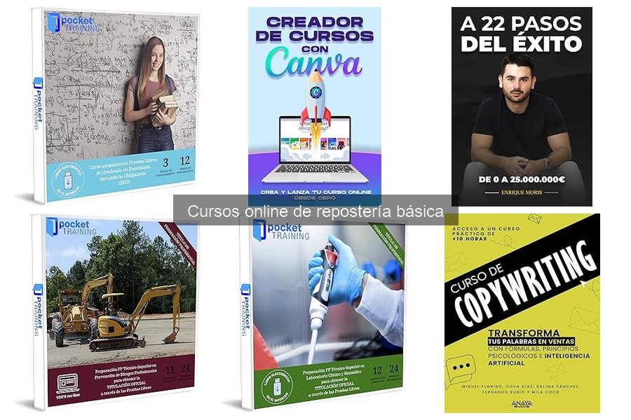 Alternativas a cursos online de repostería básica