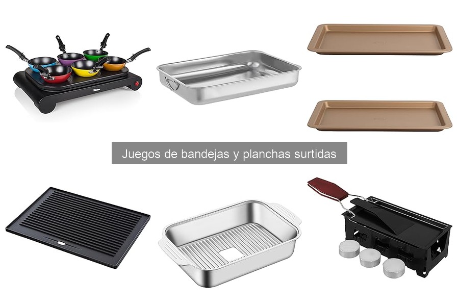 ** Alternativas a juegos de bandejas y planchas surtidas