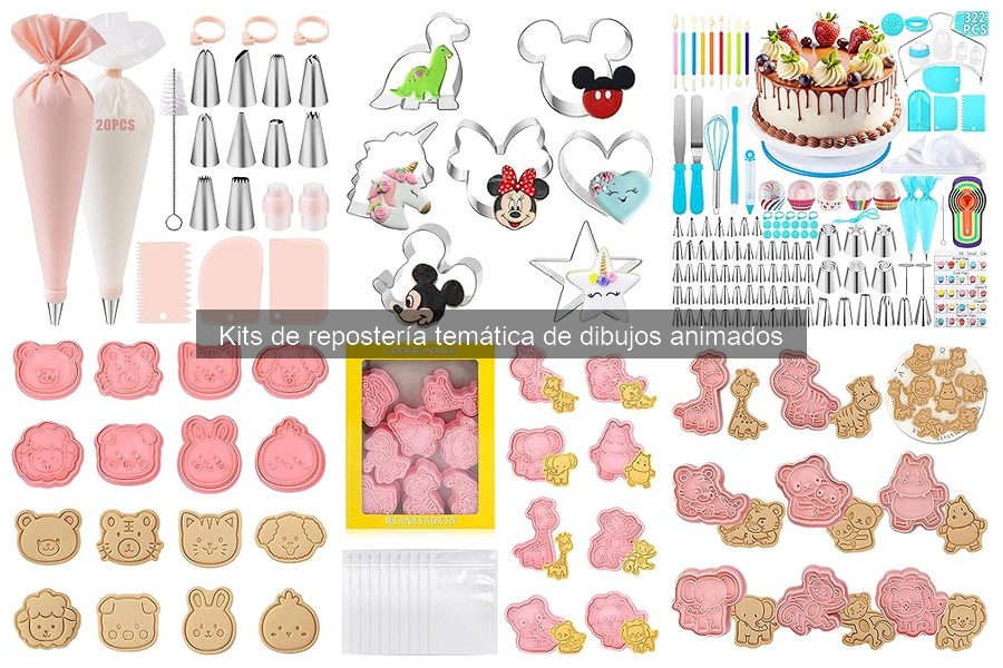 Alternativas a kits de repostería temática de dibujos animados