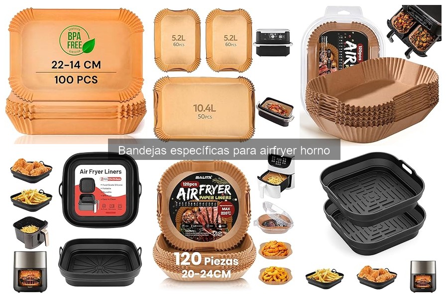 Alternativas a las bandejas para airfryer: opciones útiles