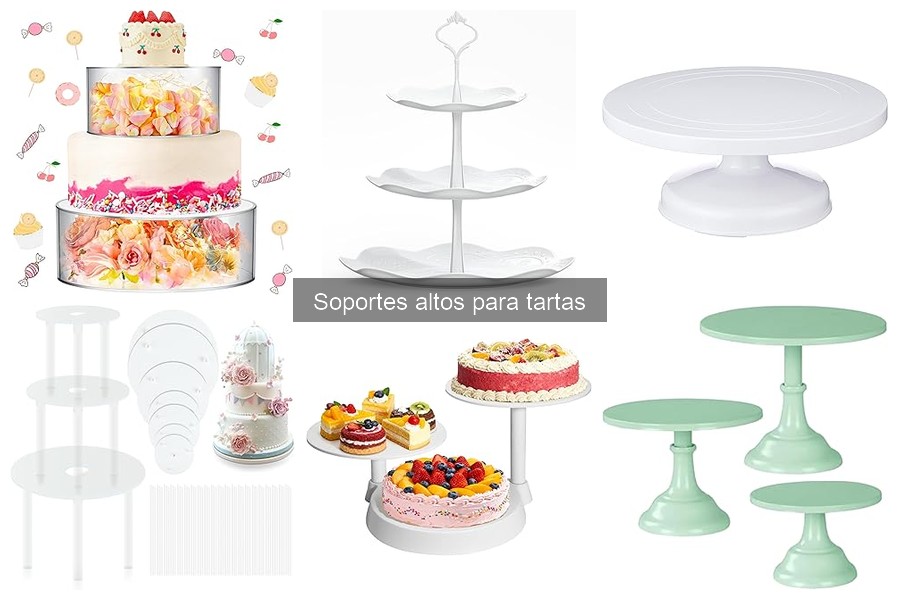 Alternativas a los soportes altos para tartas en fiestas