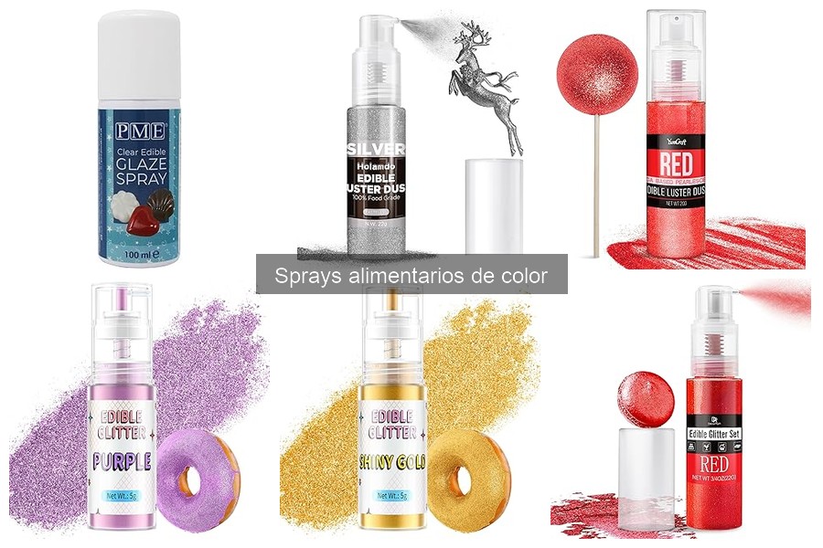 Alternativas a los sprays alimentarios de color para decorar