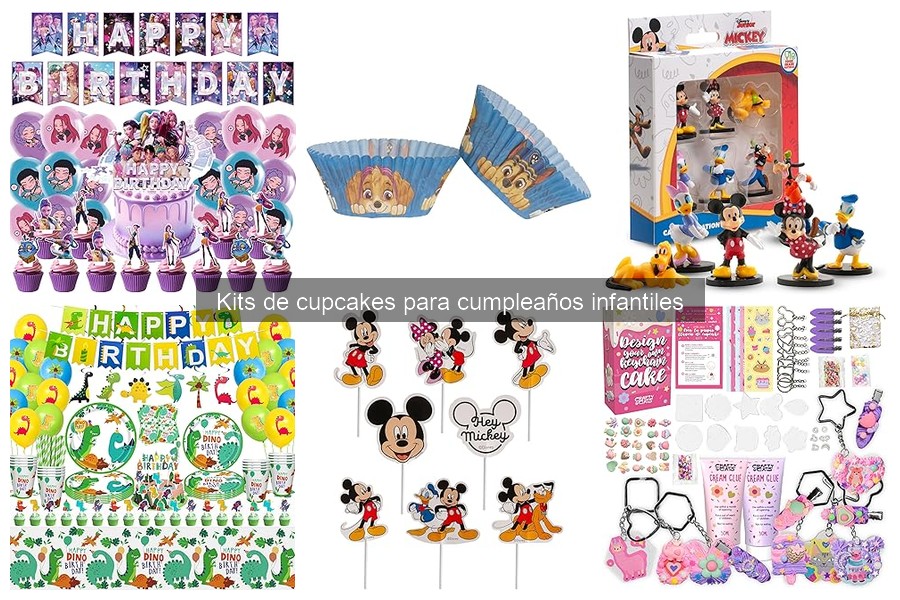 Alternativas creativas a kits de cupcakes para cumpleaños