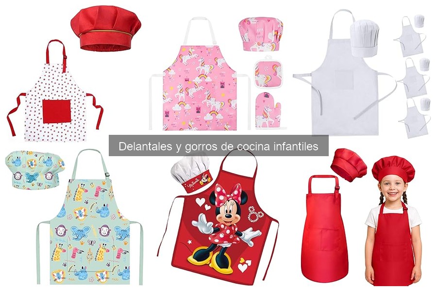 Beneficios de usar delantales y gorros de cocina infantiles