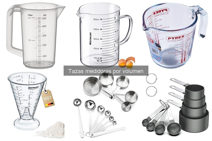 Beneficios de usar tazas medidoras por volumen en repostería