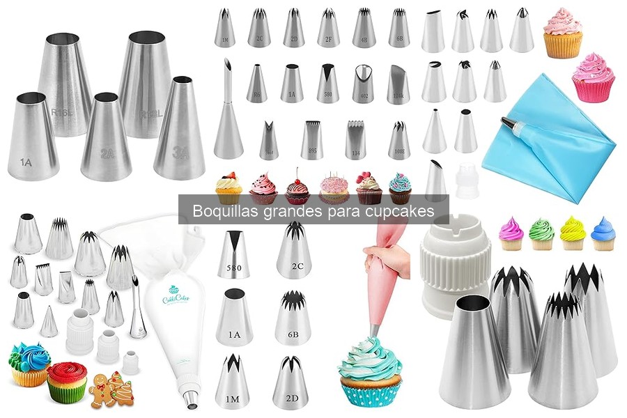 Boquillas grandes vs pequeñas para cupcakes: ¿cuál elegir?