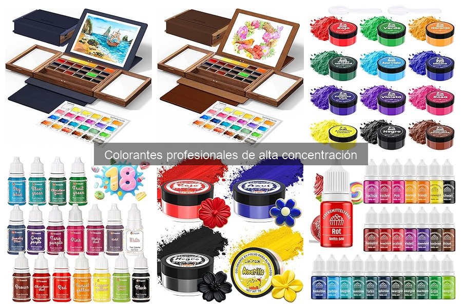 Colorantes Profesionales de Alta Concentración en Repostería