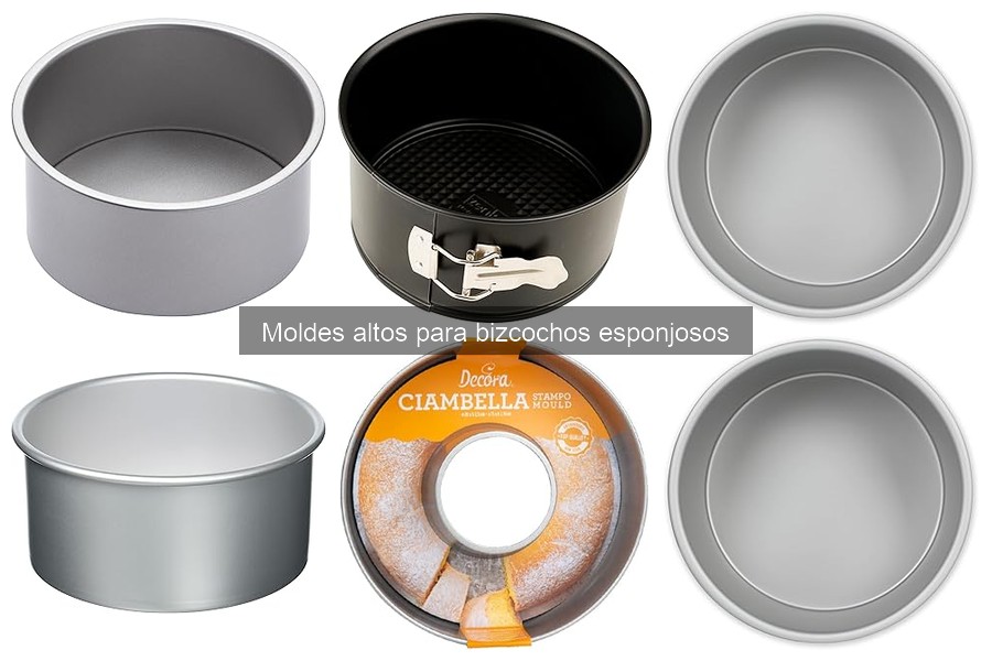 Cómo cuidar moldes altos para bizcochos esponjosos
