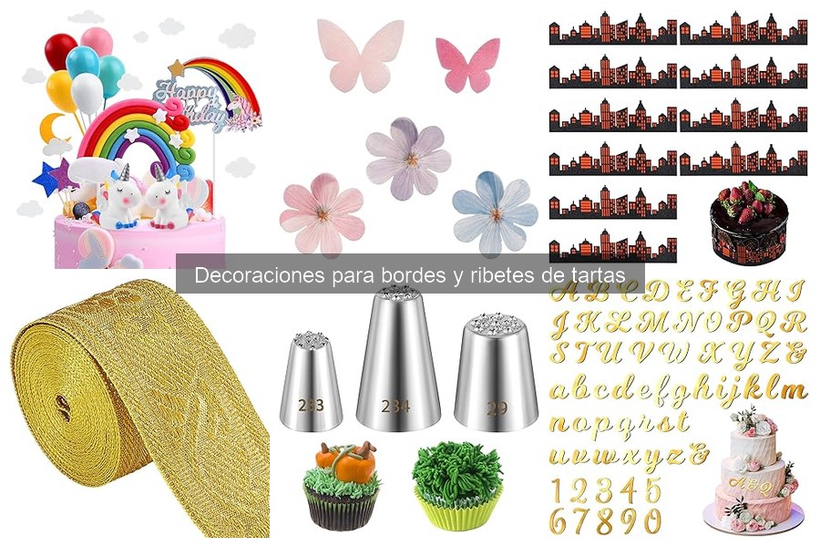 Cómo elegir decoraciones de bordes para tartas perfectas