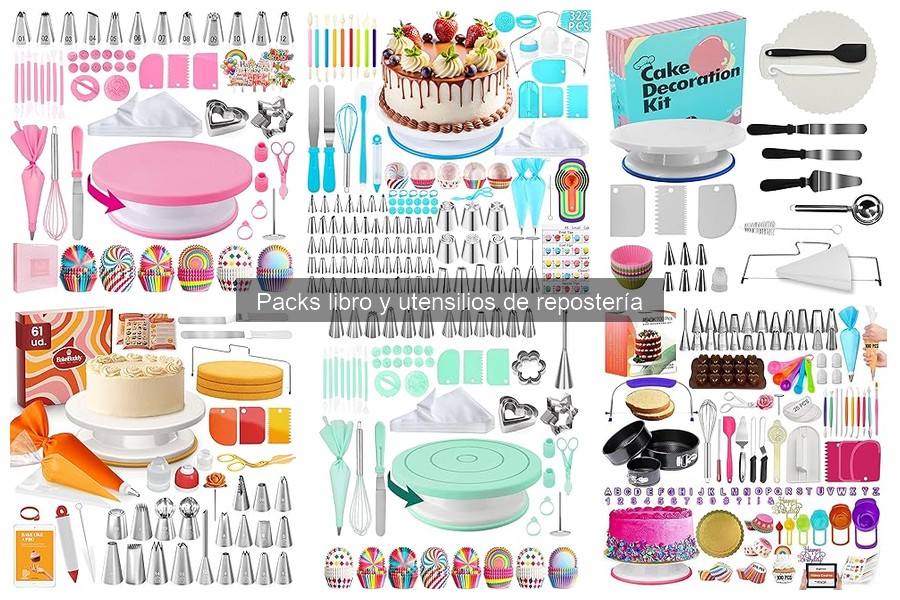 Cómo elegir el mejor pack de utensilios y libros de repostería