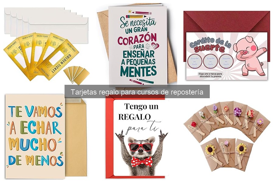 Cómo elegir la tarjeta regalo ideal para cursos de repostería
