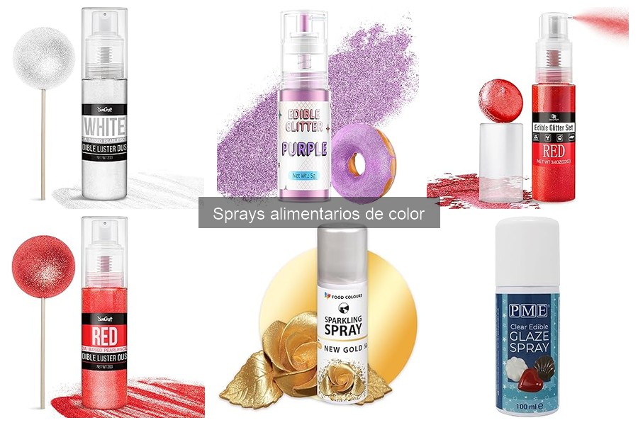 ¿Cómo hacer sprays alimentarios de color caseros?