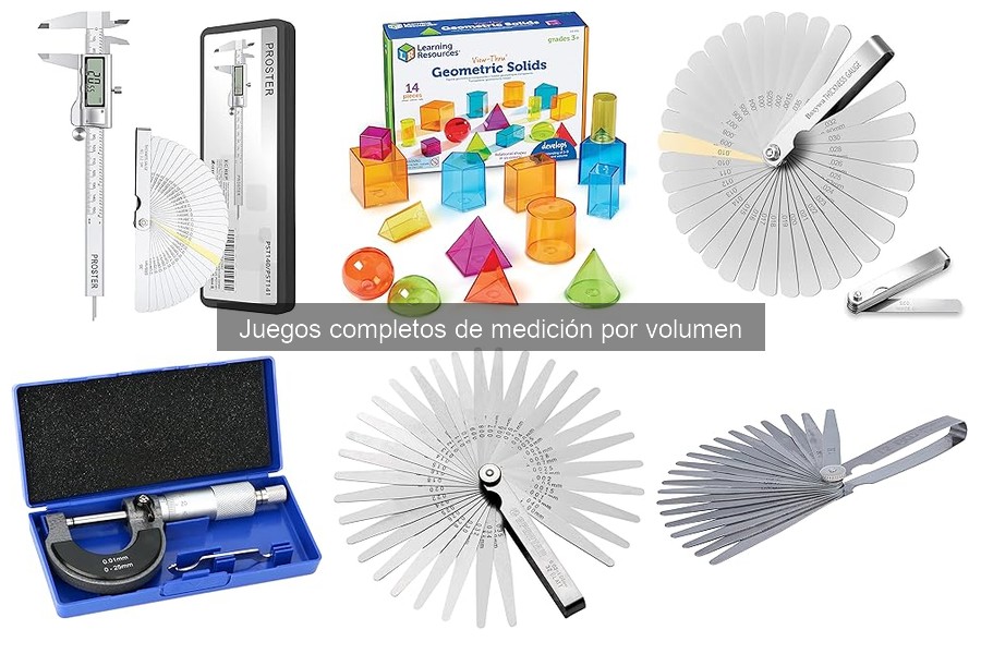 Cómo limpiar y mantener juegos de medición por volumen