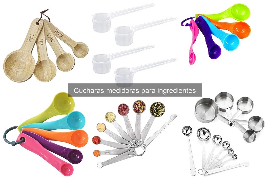Cómo mantener tus cucharas medidoras para ingredientes