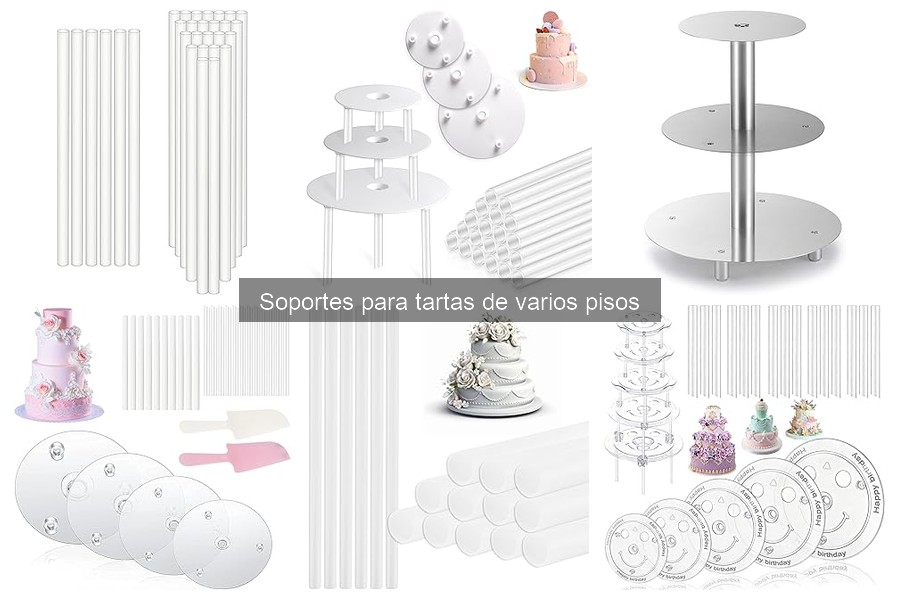 Cómo montar una tarta de varios pisos con soporte adecuado