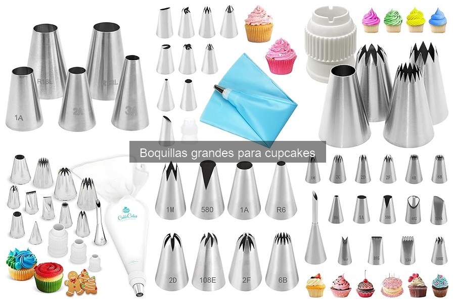 Cómo usar boquillas grandes para decorar cupcakes con éxito