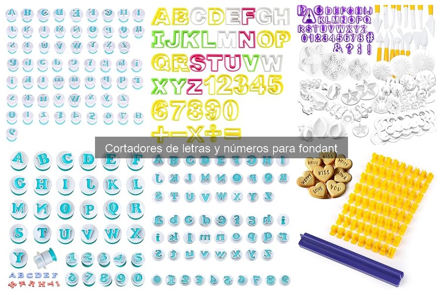 Cómo usar cortadores de letras y números para fondant