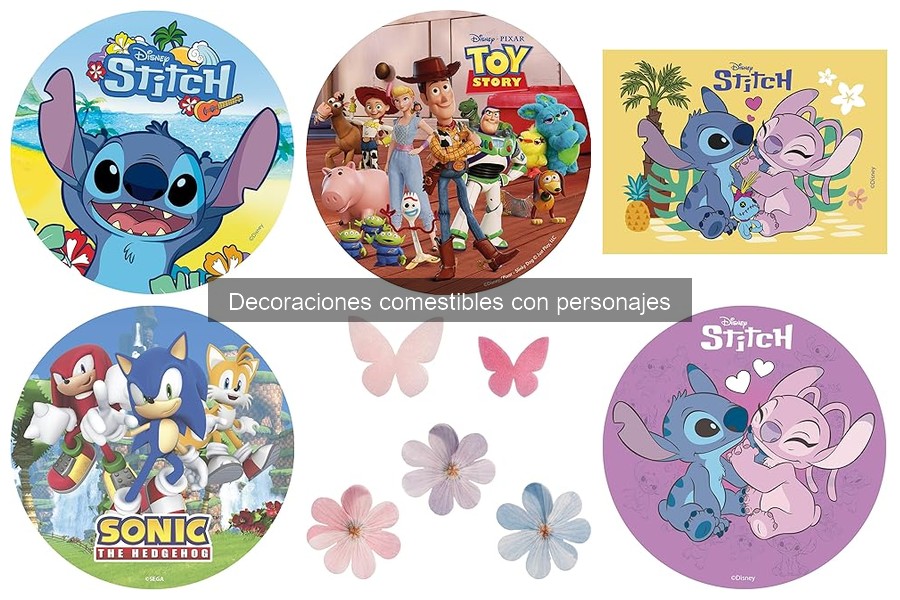 Cómo usar decoraciones comestibles con personajes en tartas