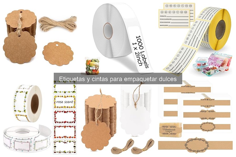 Cómo usar etiquetas y cintas para decorar dulces