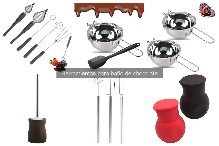 ** Cómo usar herramientas para baño de chocolate correctamente