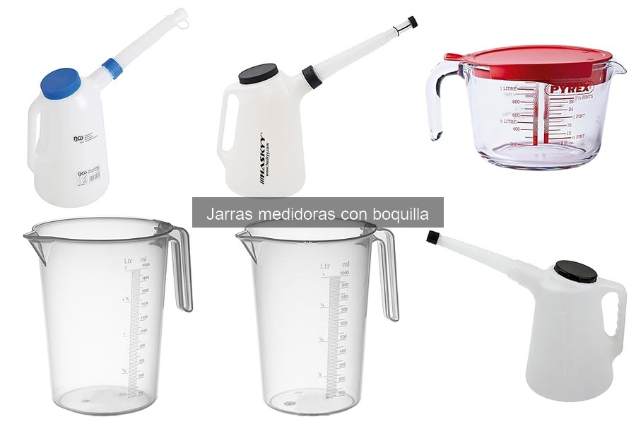 Cómo usar jarras medidoras con boquilla correctamente