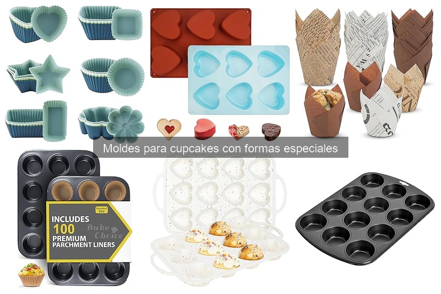 Cómo usar moldes para cupcakes con formas especiales