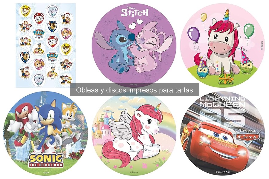 Cómo usar obleas y discos impresos para decorar tartas