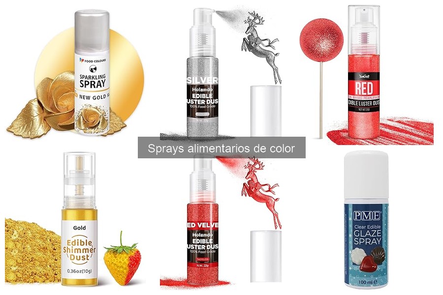 Cómo usar sprays alimentarios de color: guía práctica