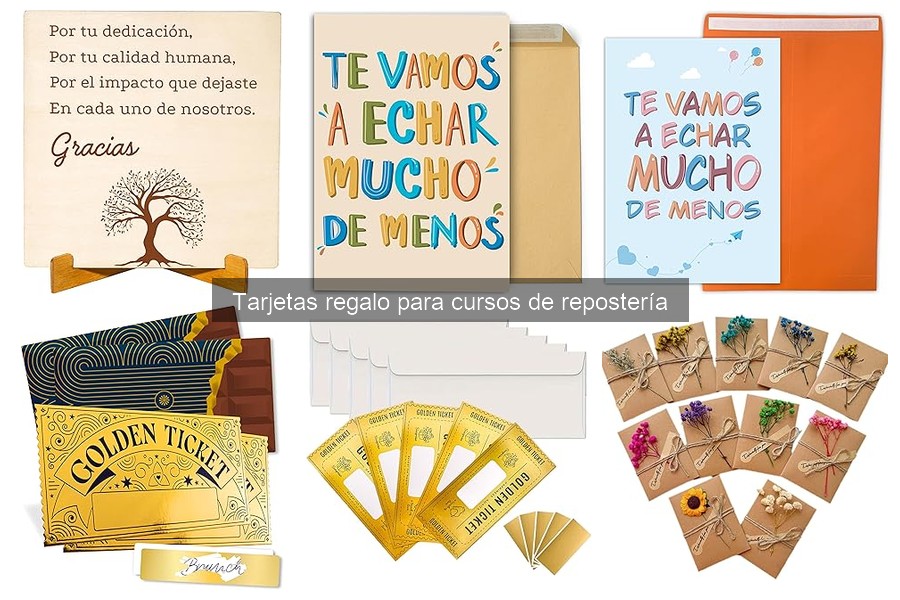 Cómo usar tu tarjeta regalo para cursos de repostería