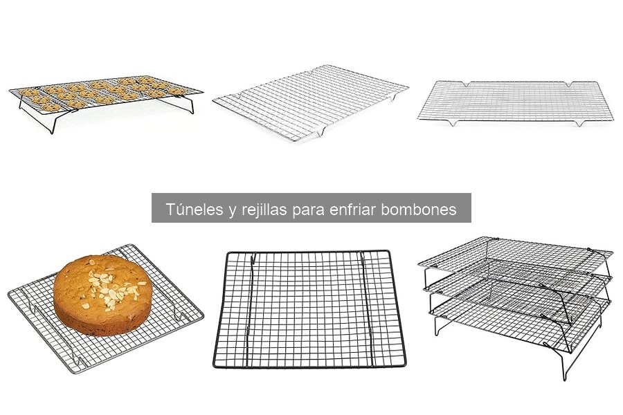 Cómo usar túneles y rejillas para enfriar bombones