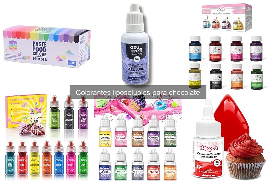 Cómo utilizar colorantes liposolubles para chocolate