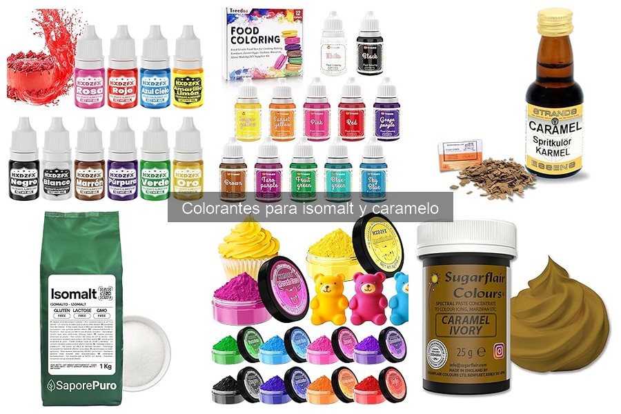 Cómo utilizar colorantes para isomalt en repostería