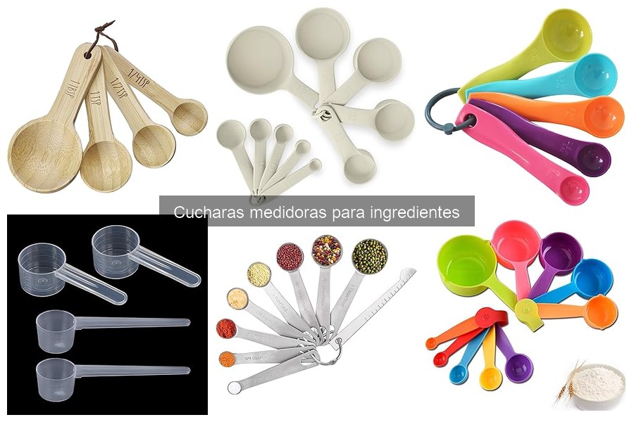 Cómo utilizar correctamente cucharas medidoras para ingredientes