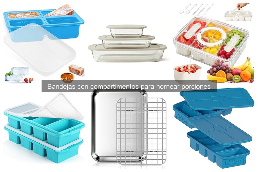Comparativa de bandejas con compartimentos para hornear
