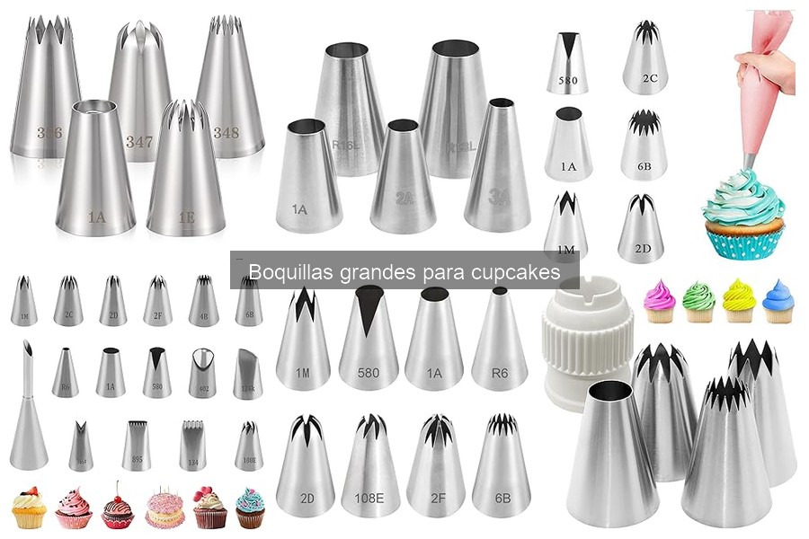 Comparativa de Boquillas Grandes para Cupcakes: Mejores Marcas