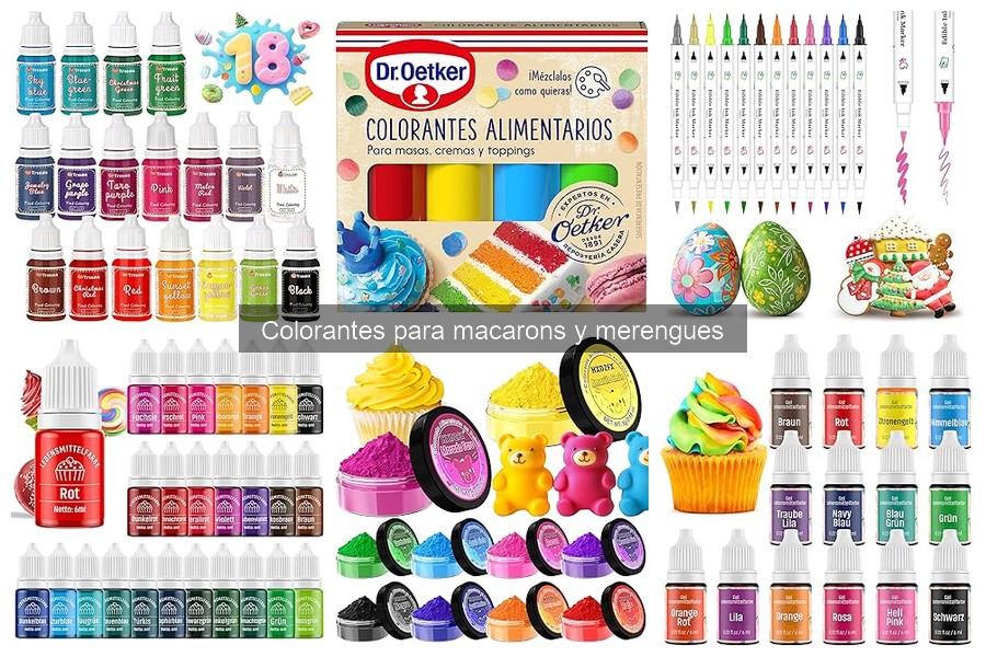Comparativa de colorantes para macarons: marcas más populares