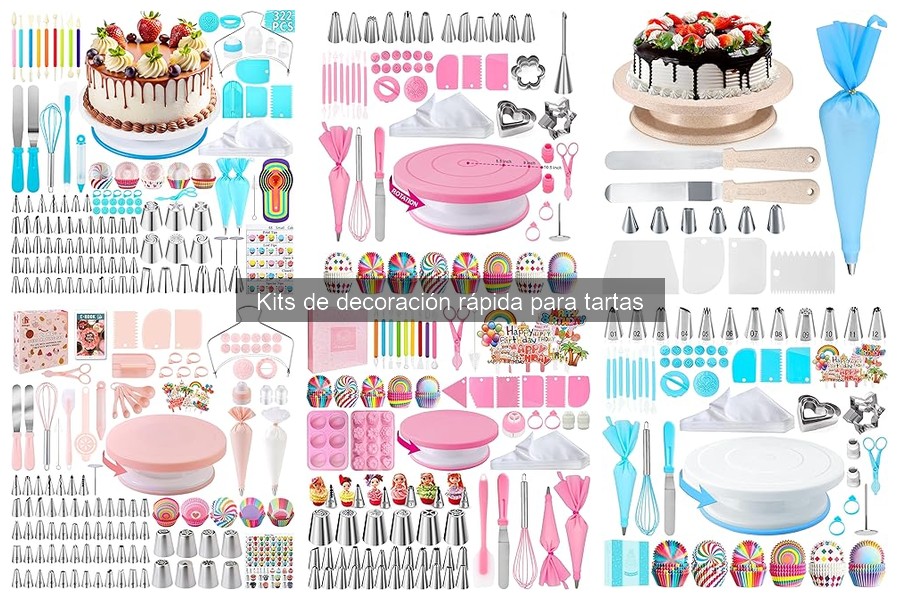 Comparativa de Kits de Decoración Rápida para Tartas