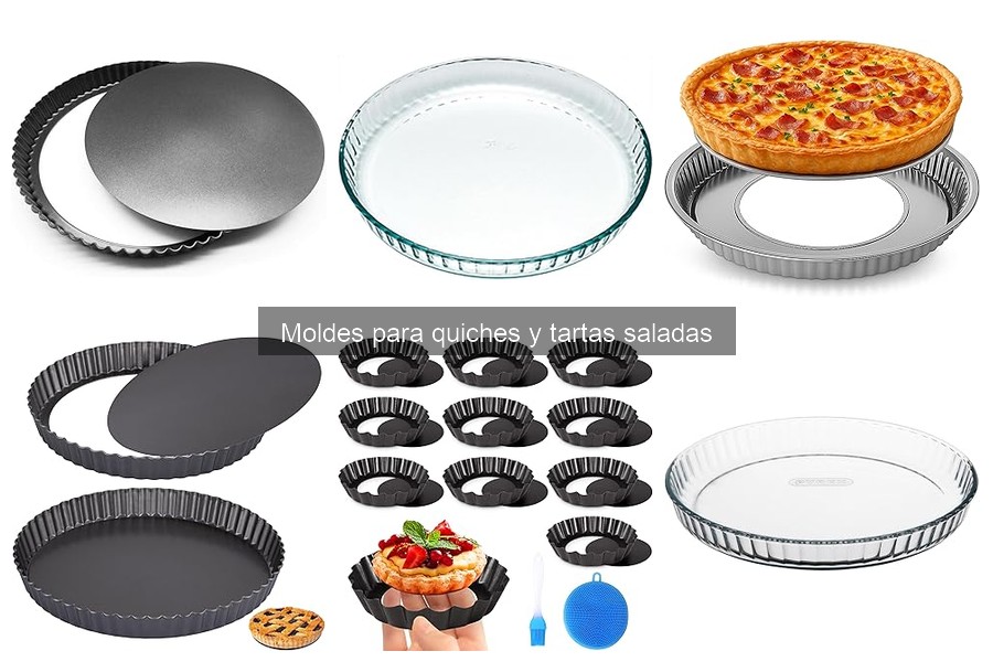 Comparativa de materiales en moldes para quiches y tartas saladas