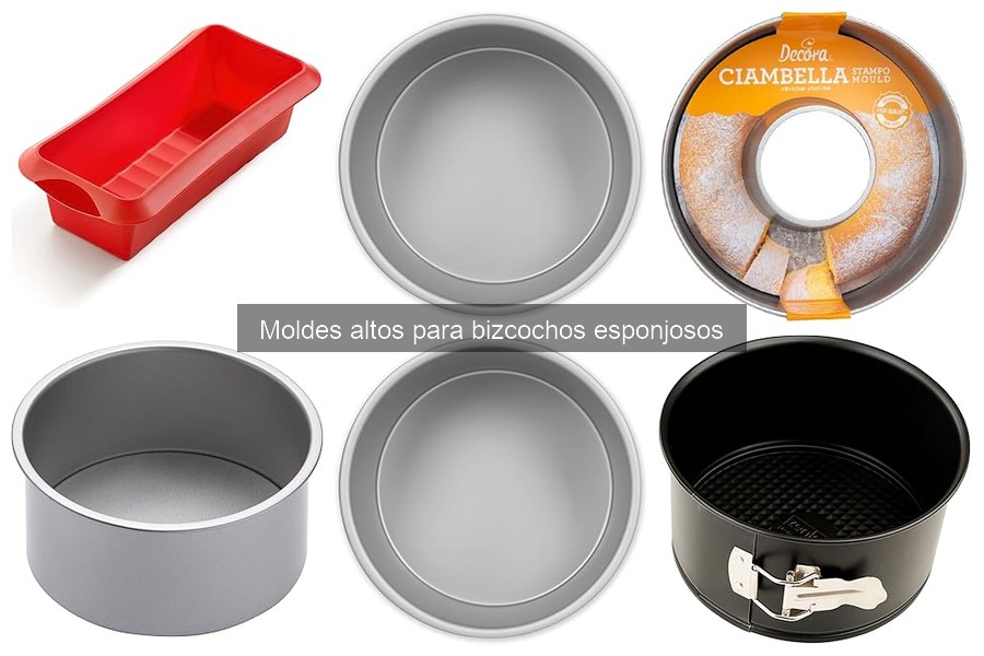 Comparativa de precios de moldes altos para bizcochos esponjosos