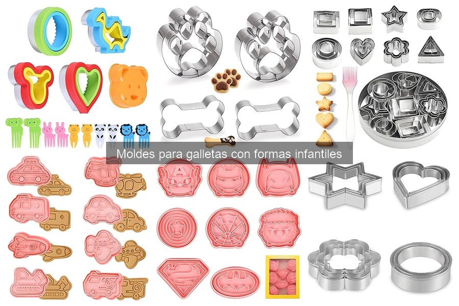 Comparativa de precios en moldes para galletas infantiles