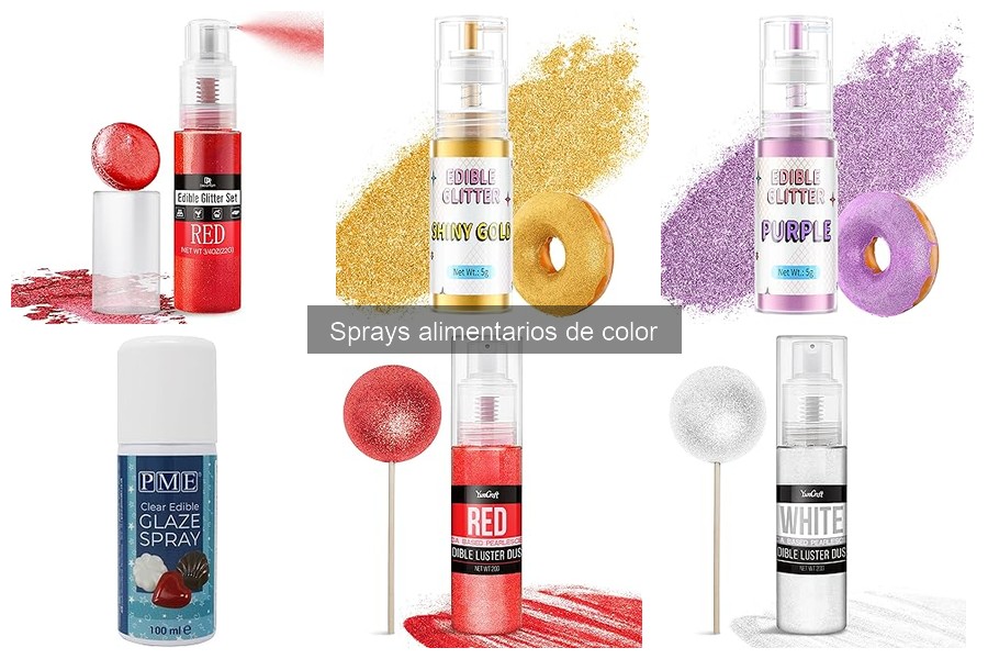 Comparativa de sprays alimentarios y técnicas de decoración