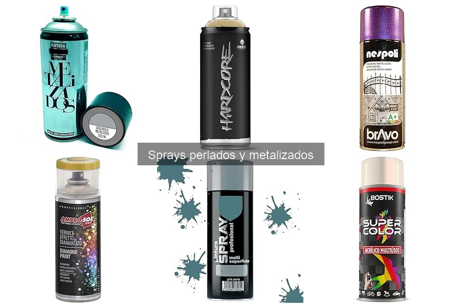 Comparativa de sprays metalizados para repostería