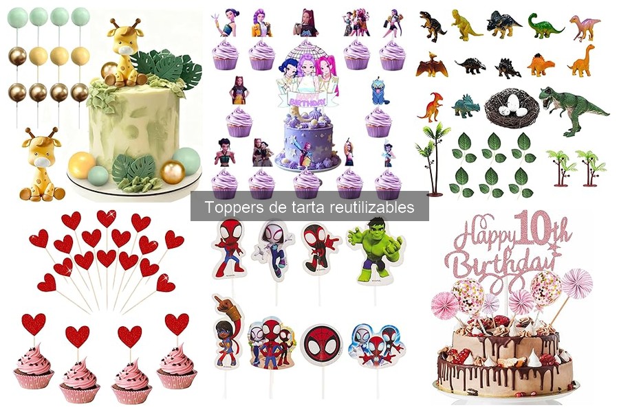 Comparativa de Toppers de Tarta: Reutilizables vs Desechables