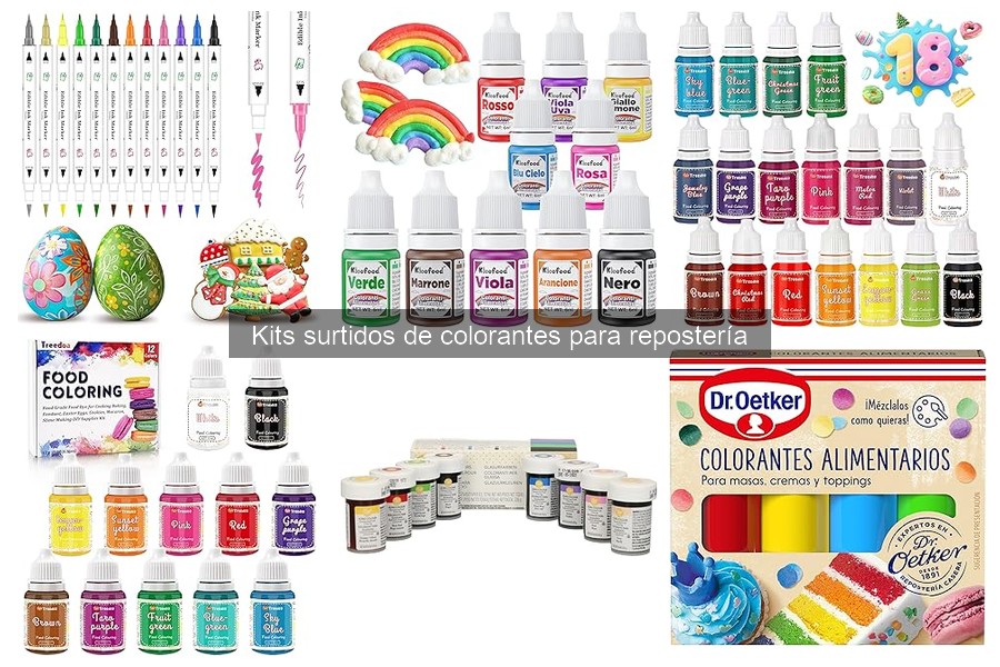 Consejos para almacenar colorantes en repostería