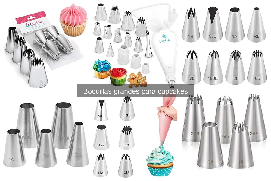 Consejos para limpiar boquillas grandes de cupcakes